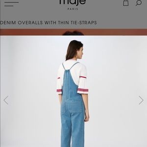 Maje overall new with tags